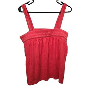 EDDIE BAUER Coral Sleeveless Spring Summer Women's Cute Tank Top NWOT